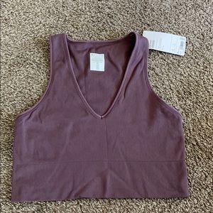 Aurora crop rib tank